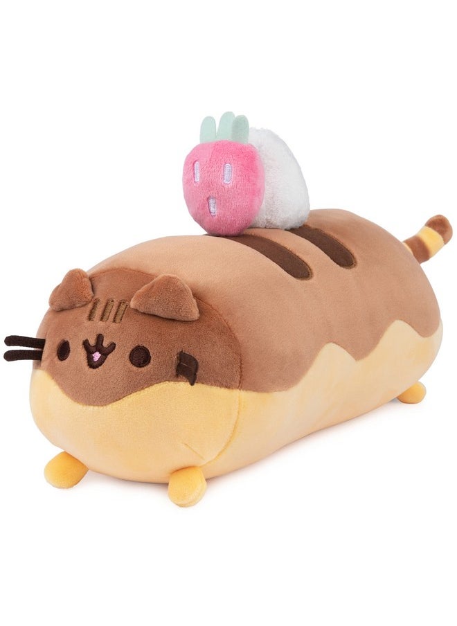 SPIN MASTER - Gund Pusheen Éclair Squisheen Plush Stuffed Animal For Ages 8 And Up Brown Yellow 11” - Image 1