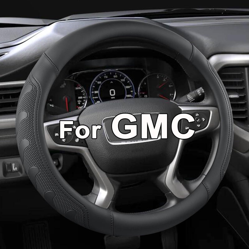 GIANT PANDA Steering Wheel Cover for GMC Sierra Acadia Terrain YukonBlackStandard Size