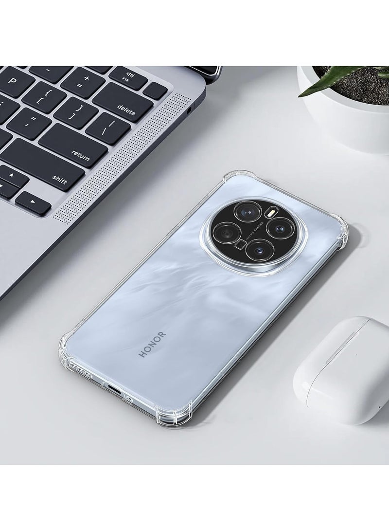 Case for Honor Magic7 Pro Clear Cover Shockproof flexible TPU Bumper Cover Transparent Anti scratch TPU Full Camera Protection designed for Honor Magic 7 Pro - Image 5