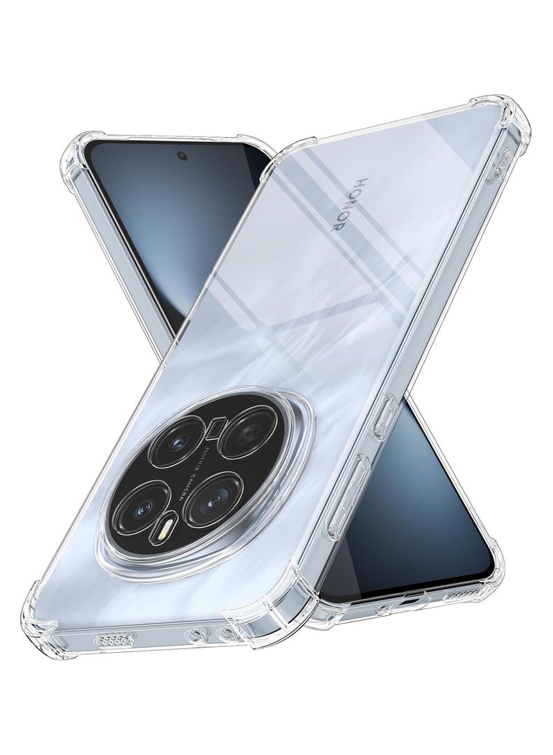 Case for Honor Magic7 Pro Clear Cover Shockproof flexible TPU Bumper Cover Transparent Anti scratch TPU Full Camera Protection designed for Honor Magic 7 Pro - Image 1