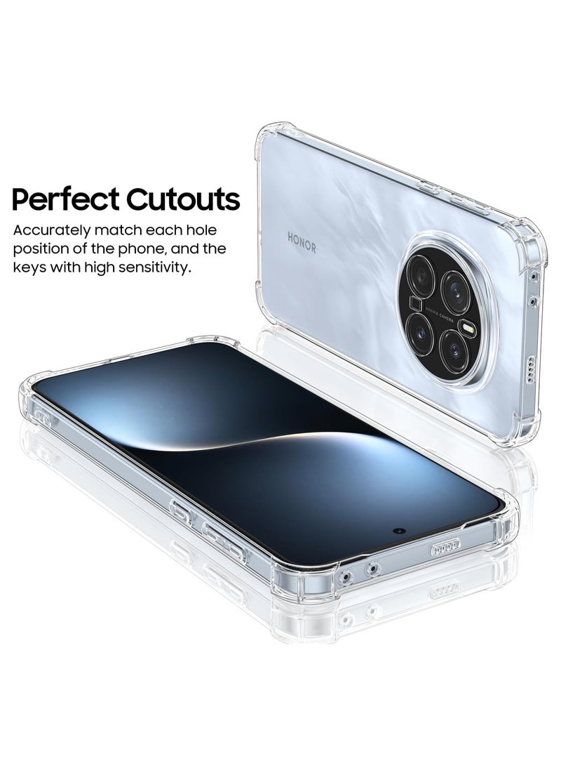 Case for Honor Magic7 Pro Clear Cover Shockproof flexible TPU Bumper Cover Transparent Anti scratch TPU Full Camera Protection designed for Honor Magic 7 Pro - Image 4