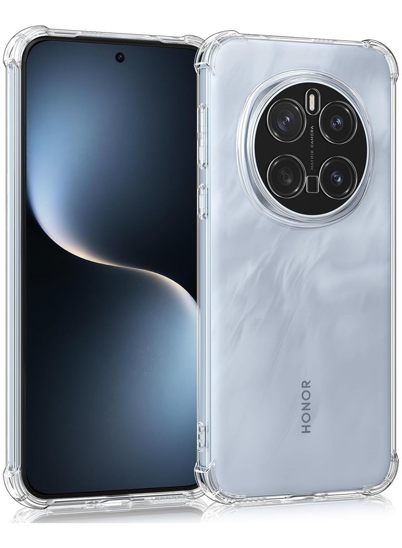 Case for Honor Magic7 Pro Clear Cover Shockproof flexible TPU Bumper Cover Transparent Anti scratch TPU Full Camera Protection designed for Honor Magic 7 Pro - Image 3