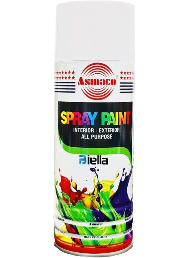 Biella All Purpose Interior And Exterior Spray Paint (White) - Image 1