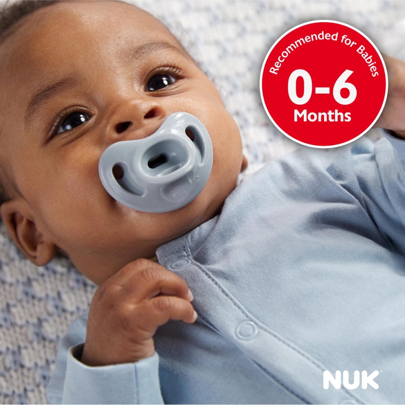 NUK Comfy Orthodontic Pacifiers, 0-6 Months, Timeless Collection, 5 Count (Pack of 1) - Image 2