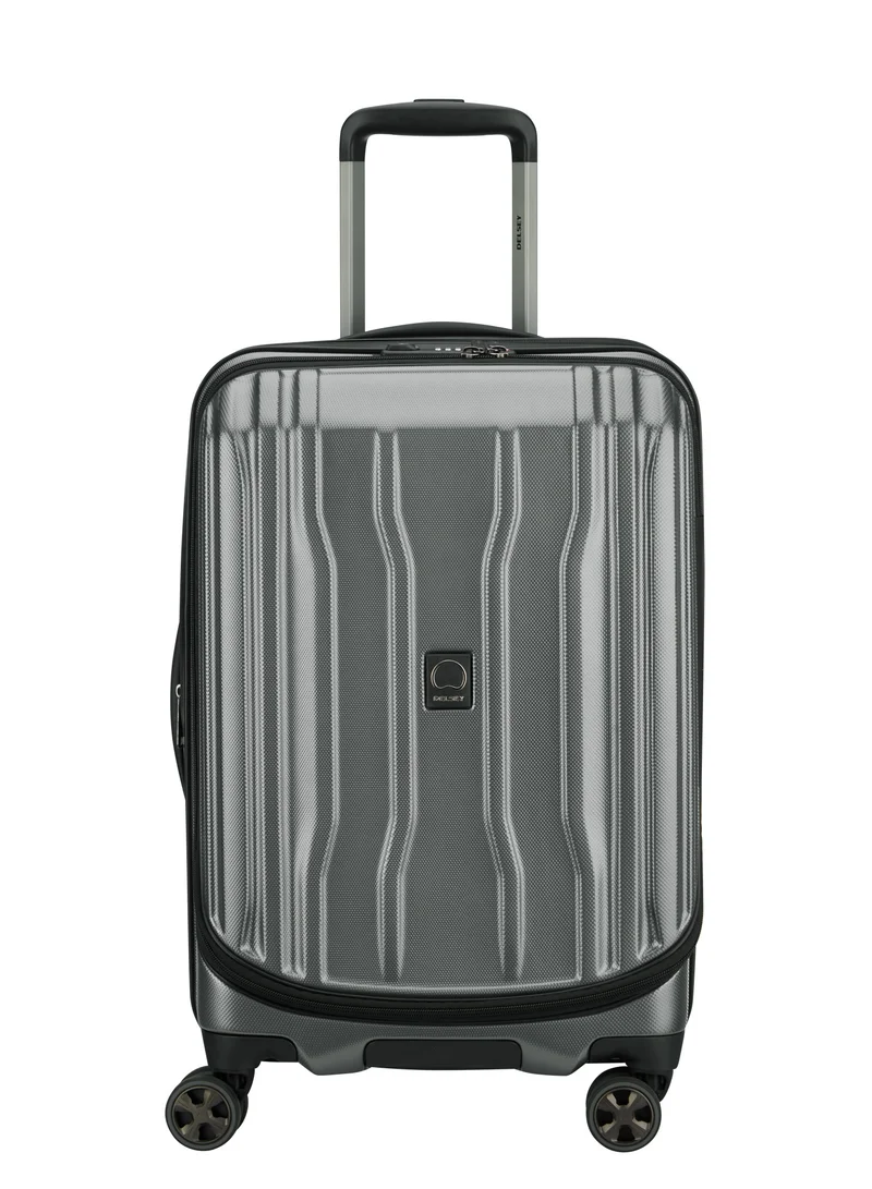 DELSEY Paris Cruise 58cm Hardcase 4 Double Wheel cabin Luggage Trolley Platinum