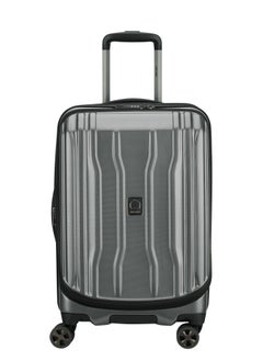 DELSEY Paris Cruise 58cm Hardcase 4 Double Wheel cabin Luggage Trolley Platinum  - Image 1