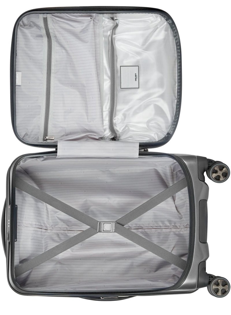DELSEY Paris Cruise 58 Cm Hardcase 4 Double Wheel Cabin Luggage Trolley - Platinum - Image 3