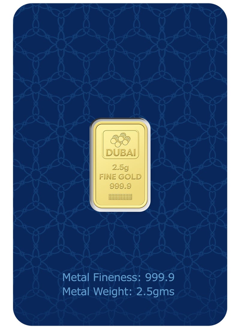 أف كيه جوليريز - دبي 2.5 جرام سبيكة ذهب نقي 999.9 عيار 24 قيراط - 2.5 جرام - Image 1