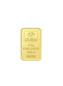 دبي 2.5 جرام سبيكة ذهب نقي 999.9 عيار 24 قيراط - 2.5 جرام
