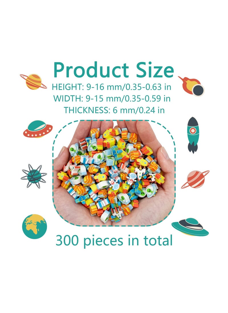 Generic 300 Assorted Mini Space Erasers for Kids Perfect for Party Favors Gift Fillers and School Rewards  - Image 3