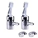 LUMITECO 14 Lock On All Metal Air ChuckMini Air Compressor Portable Tire Inflator Tire Chuck Hose End with Barb Connector for Hose Repair Inflate Chuck2Pack - Image 2