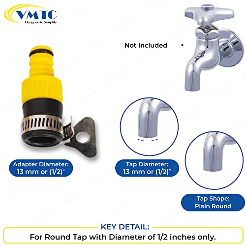 VMTC Tap Connector Pair for 1/2" Round Taps: Secure Connection, High-Pressure Resistant, Compatible with 1/2-inch Pipes - Image 2