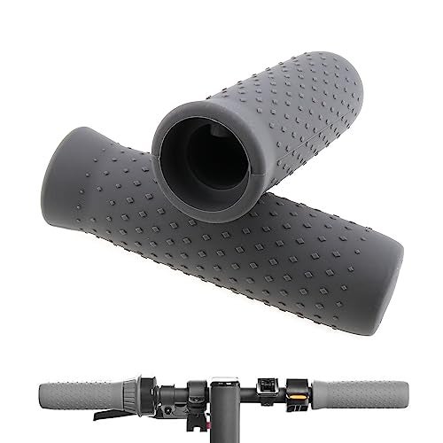 LUORNG Handlebar Grip 1 Pair Silicone Handle Bar Grip Replacement Handle Grips Accessories for Ninebot MAX G30 Electric Scooter, Gray - Image 5