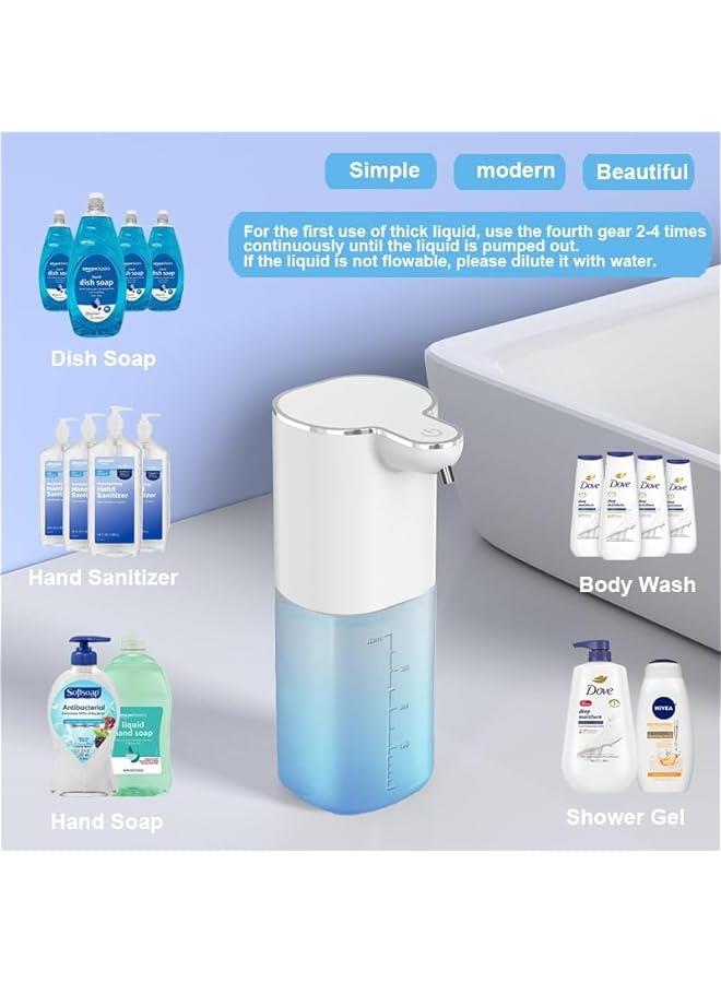 HOOKOR Automatic Soap Dispenser Touchless Bathroom Kitchen Dish Scrub Liquid Body Shampoo Shower Gel Hand Sanitizer Wall Mount Hand Free Rechargeable Auto Soap Dispenser Household  - Image 4