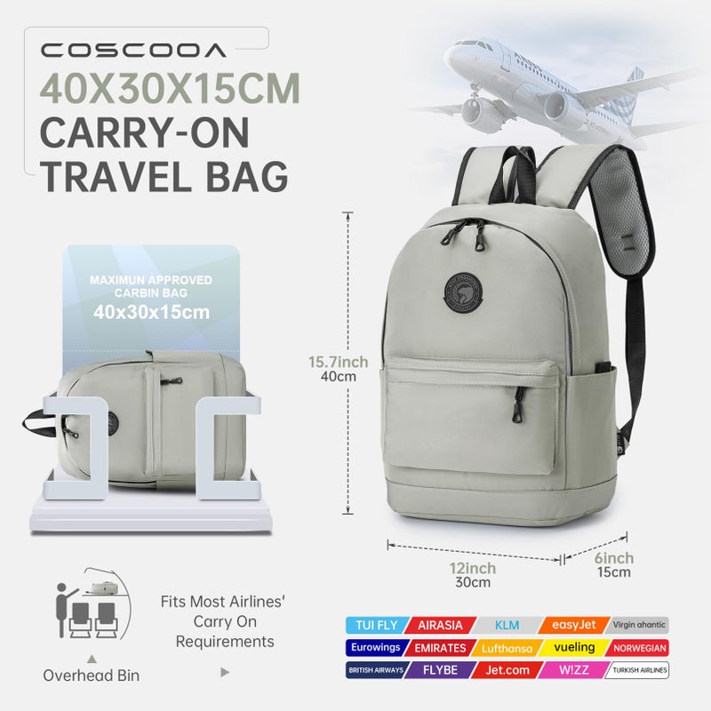 COSCOOA 40x30x15cm Travel Ryanair Backpack,Carry on Travel Duffel Bag,Flight Approved Underseat Personal Item Bag,Cabin Size Lightweight Travel Luggage Bag,Mochila de Viaje - Image 2