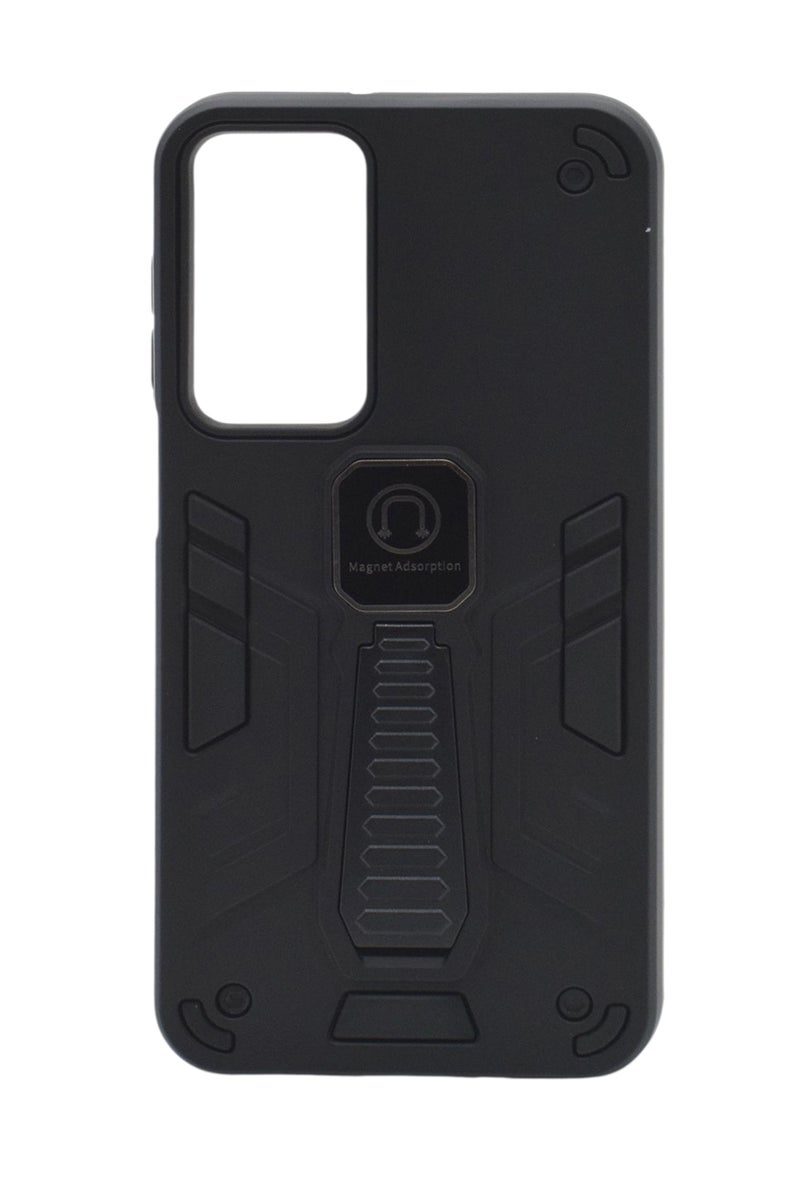 CFS Hard Silicone Shockproof Back Cover Case with Kickstand For Samsung Galaxy A16 - Black - Image 1