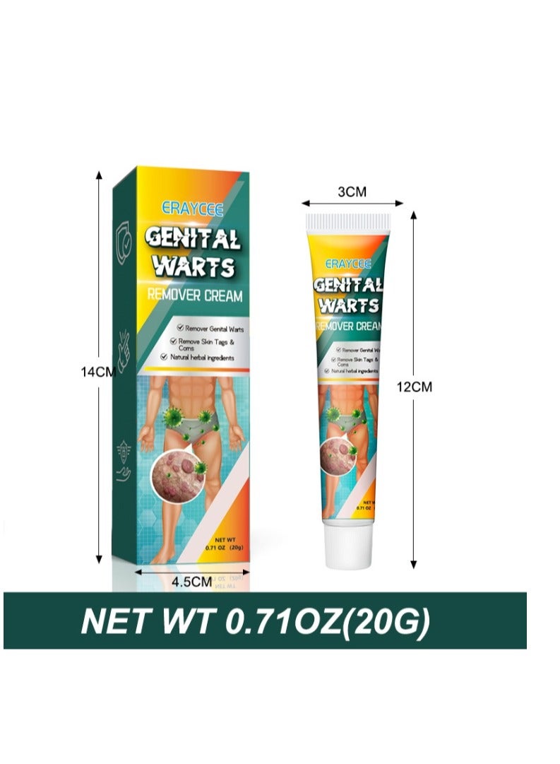 ERAYCEE Wart Removal Cream, A Gentle Safe Portable Wart Removal Cream with Natural Extracts for All Skin Types，Universal for Both Men and Women Wart Removal .Protecting Health and Beauty 20g - Image 4
