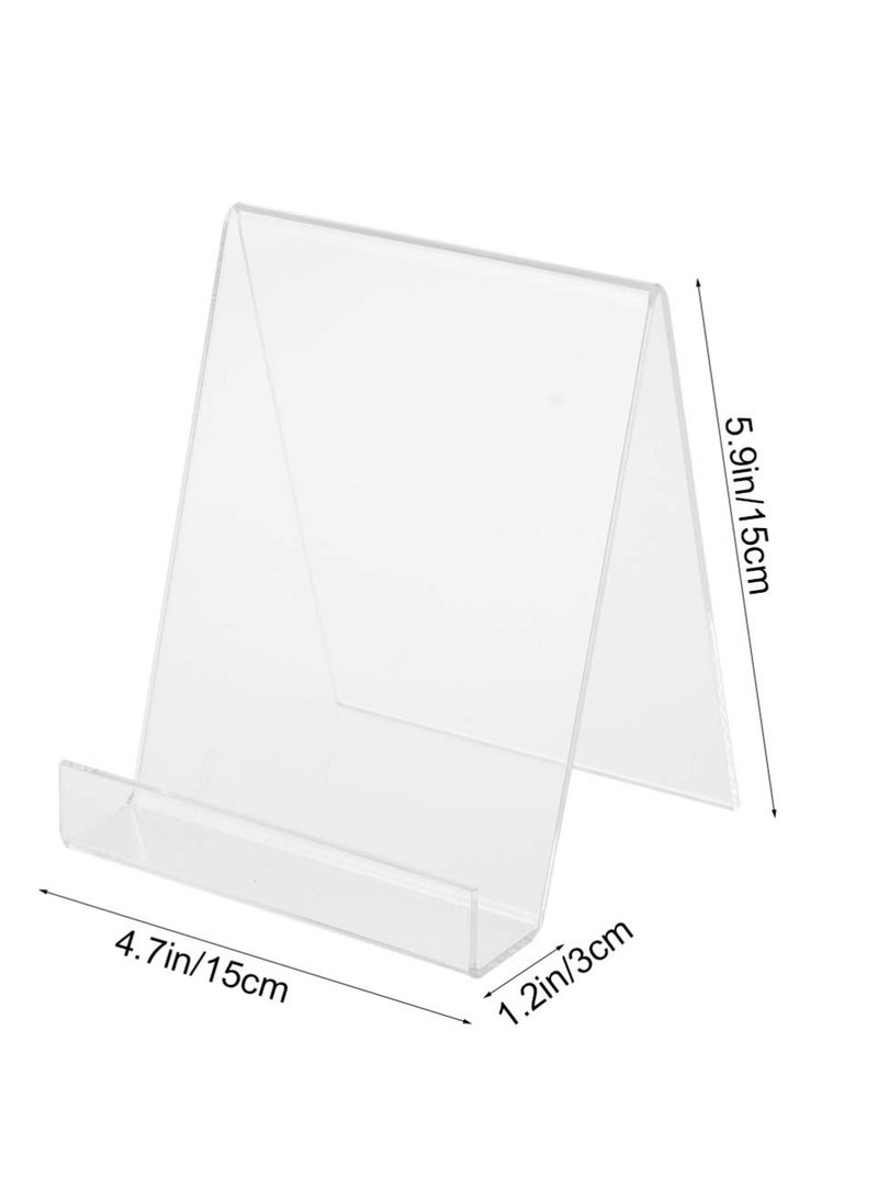 SOLARAE Acrylic Easel Book Holder Rack Stand Literature Document Brochure Holder Clear Transparent Book Shelf Music Record Display Stand A5 - Image 4