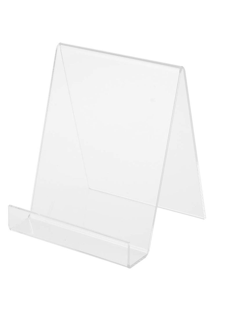 SOLARAE Acrylic Easel Book Holder Rack Stand Literature Document Brochure Holder Clear Transparent Book Shelf Music Record Display Stand A5 - Image 1