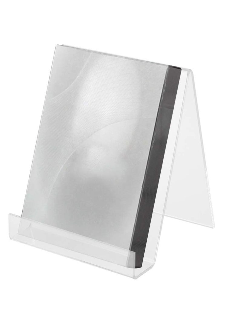 SOLARAE Acrylic Easel Book Holder Rack Stand Literature Document Brochure Holder Clear Transparent Book Shelf Music Record Display Stand A5 - Image 5