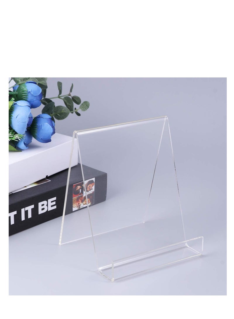 SOLARAE Acrylic Easel Book Holder Rack Stand Literature Document Brochure Holder Clear Transparent Book Shelf Music Record Display Stand A5 - Image 3