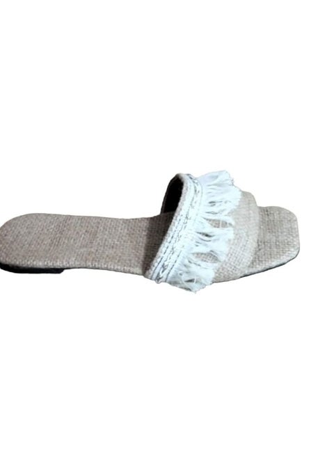Slippers, Flat Mesh Slides Indian Style