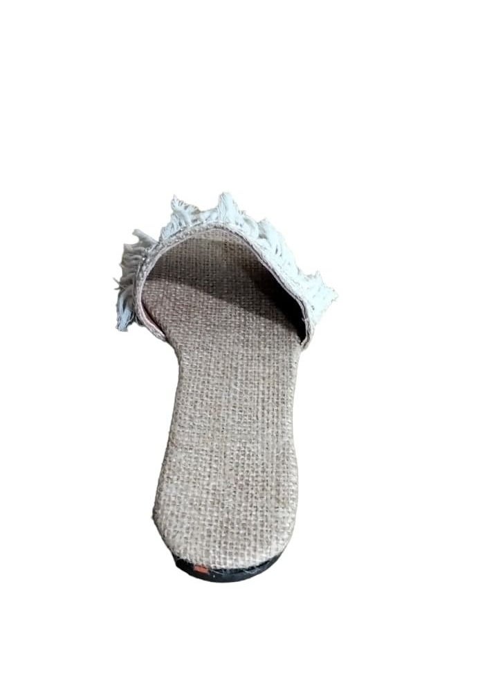 Baraem - Slippers, Flat Mesh Slides Indian Style - Image 1