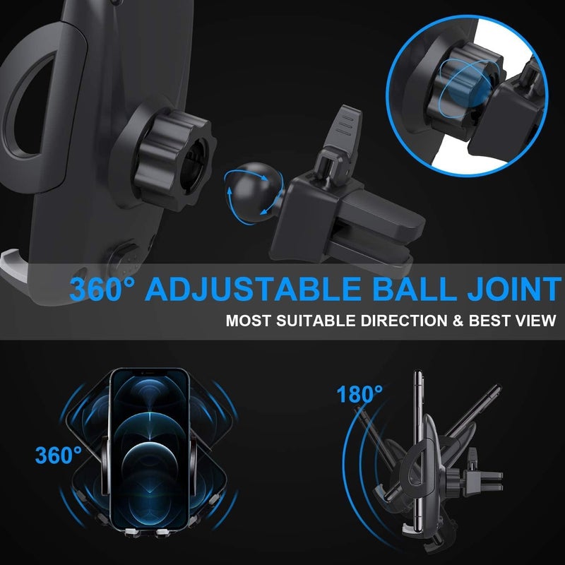 Avolare 360° Rotation Car Phone Holder - Universal Air Vent Mount for Smartphones - Image 3