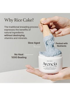 arencia Royal Blue Hyssop Brightening Face Scrub & Exfoliator Spa Quality All Skin Types Vegan Deepcleansing & Moisturizing Facial Cleanser (4.23Oz)  - Image 5