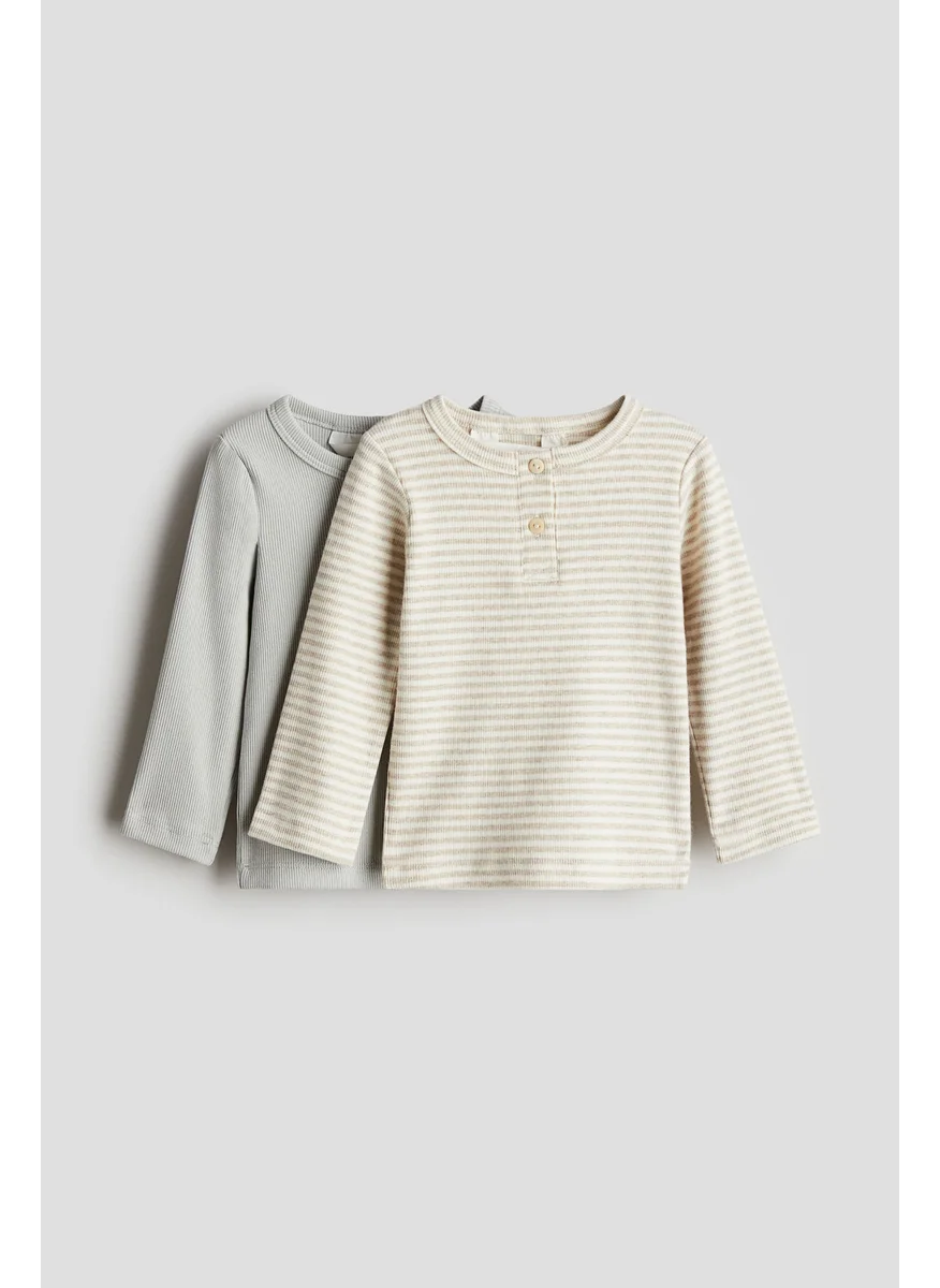 اتش اند ام 2-Pack Cotton Henley Tops