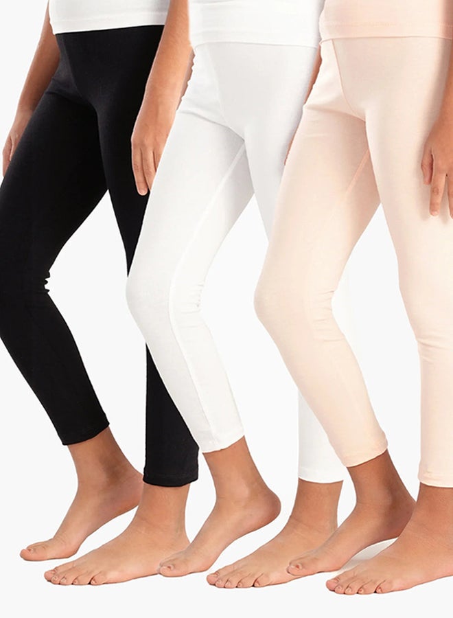Carina Pack of 3 Girly Long Leggings - Image 1