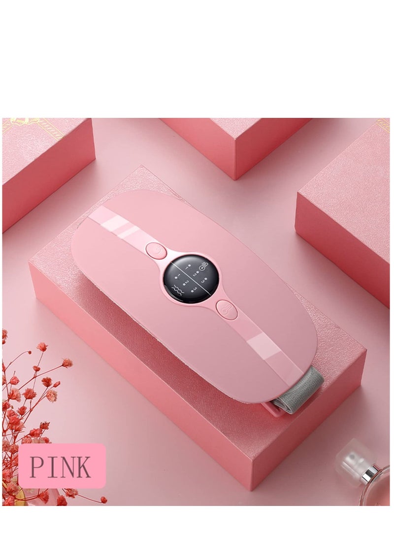 Arabest وسادة تدفئة لاسلكية محمولة، وسادة تدفئة للحيض، لفافة تدفئة سريعة، وسادة تدفئة لتخفيف آلام الظهر أو البطن للنساء والفتيات (وردي) - Image 2