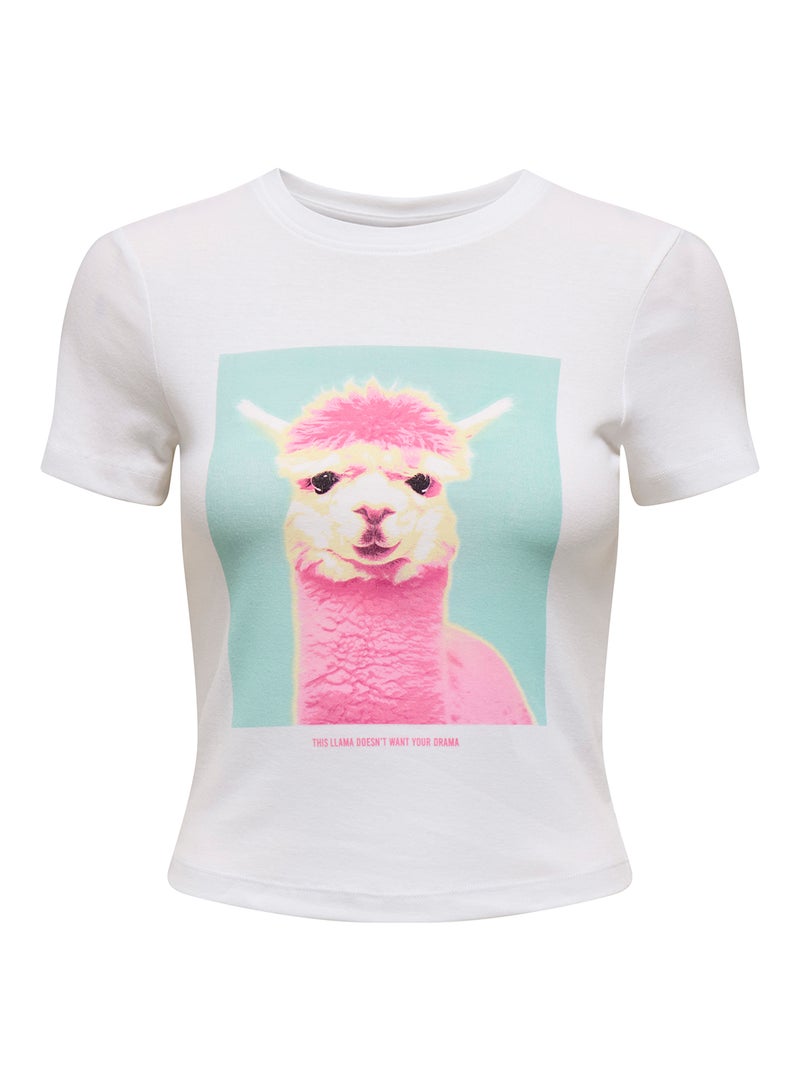 ONLY Onlpenny S/S Animal Top Box Jrs - Image 1