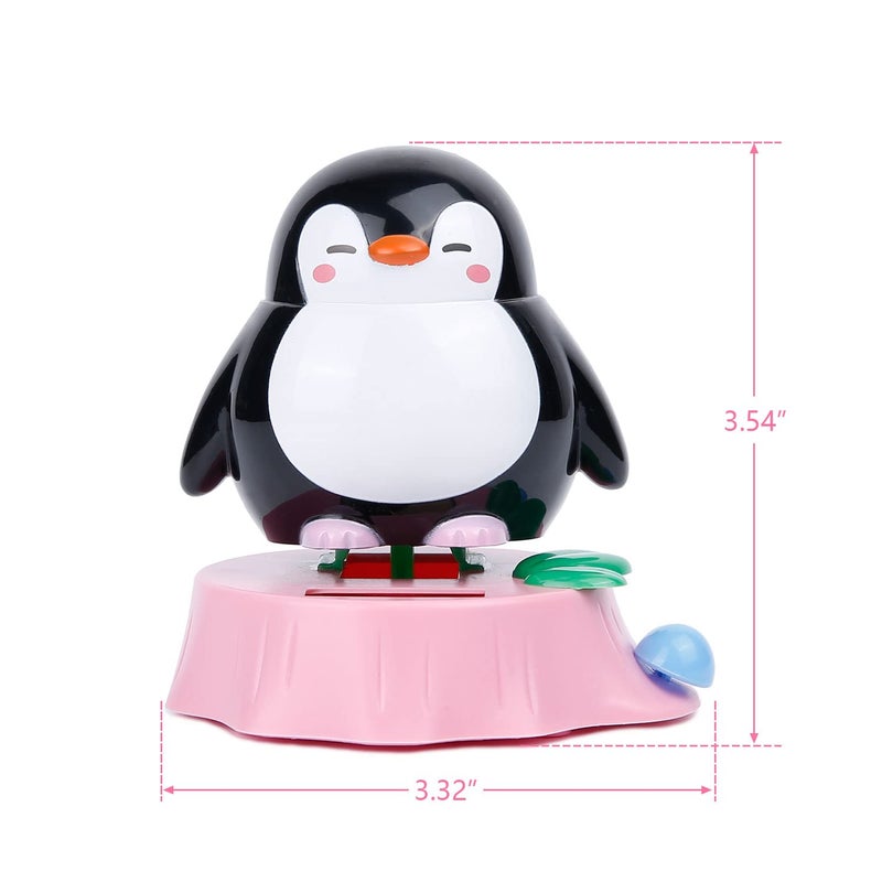 YGMONER Solar Dancing Animal Car Dashboard Decorations Shaking Body (Penguin) - Image 5