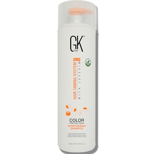 GK HAIR Keratin Shampoo Deep Hydration Repair for Dry Damaged Color Treated Hair Strengthens Smooths Hair 1L Salon Size 338 Oz - Image 1
