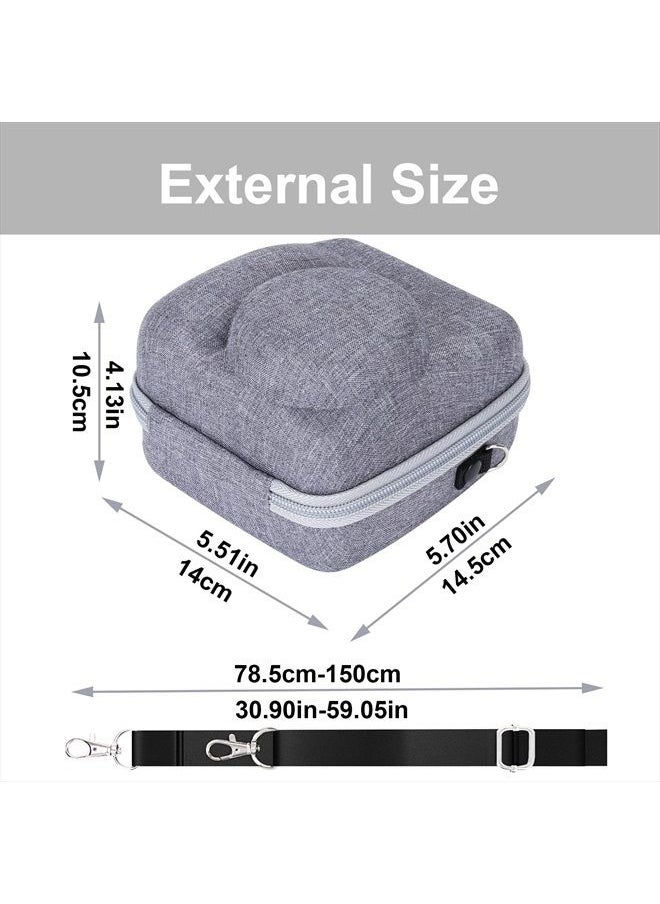 Aenllosi Hard Carrying Case Replacement for Fujifilm Instax Mini 12/11 Instant Camera,Protective Case Compatible with Instax Camera Mini 12/11(Clay White)  - Image 5
