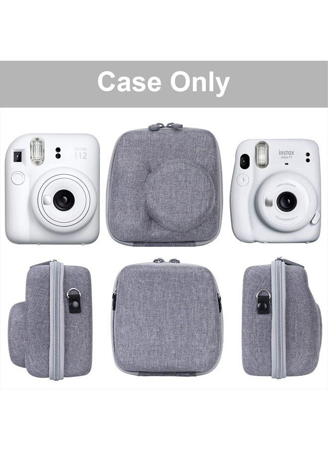 Aenllosi Hard Carrying Case Replacement for Fujifilm Instax Mini 12/11 Instant Camera,Protective Case Compatible with Instax Camera Mini 12/11(Clay White)  - Image 4