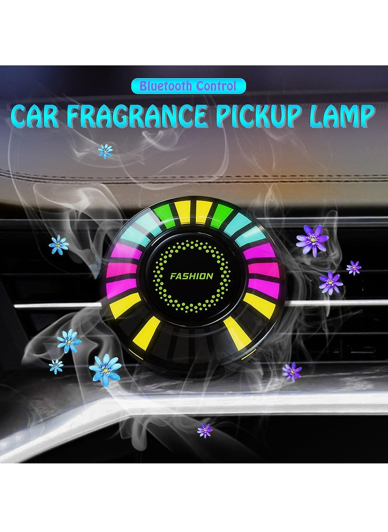 OASIS-TH Car Ambient Light,Air Freshener Vent Clip,24 LED RGB Light Car Atomosphere Light,100 Color Modes, APP Control,Vent Fixation,Car Accessories Gifts  - Image 3