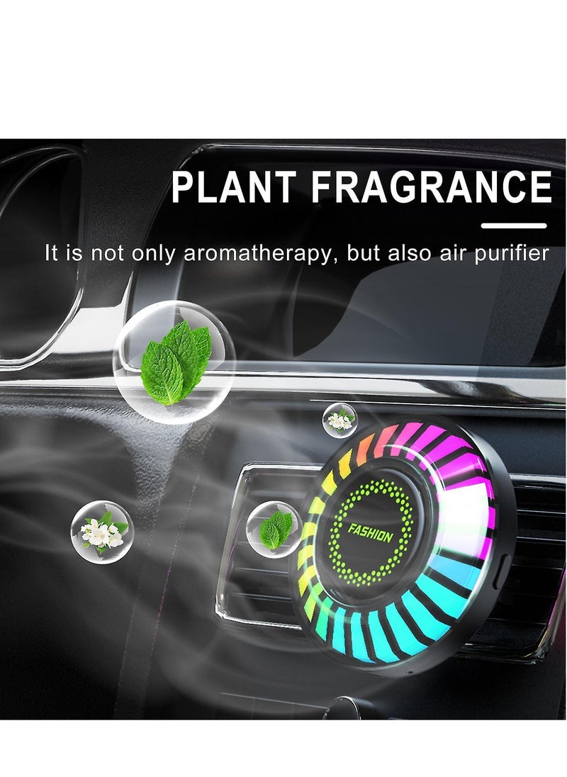 OASIS-TH Car Ambient Light,Air Freshener Vent Clip,24 LED RGB Light Car Atomosphere Light,100 Color Modes, APP Control,Vent Fixation,Car Accessories Gifts  - Image 4