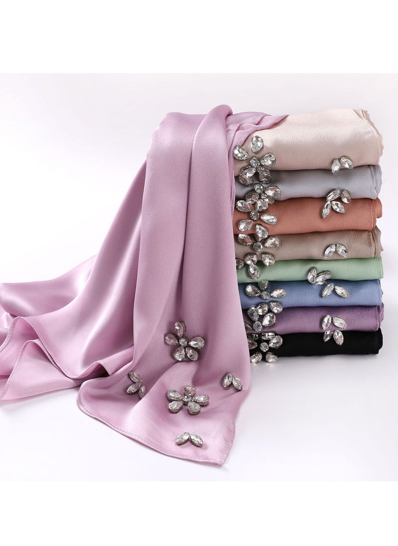 KUYING - Pearl Chiffon Unique Craft Muslim Scarf - Image 1
