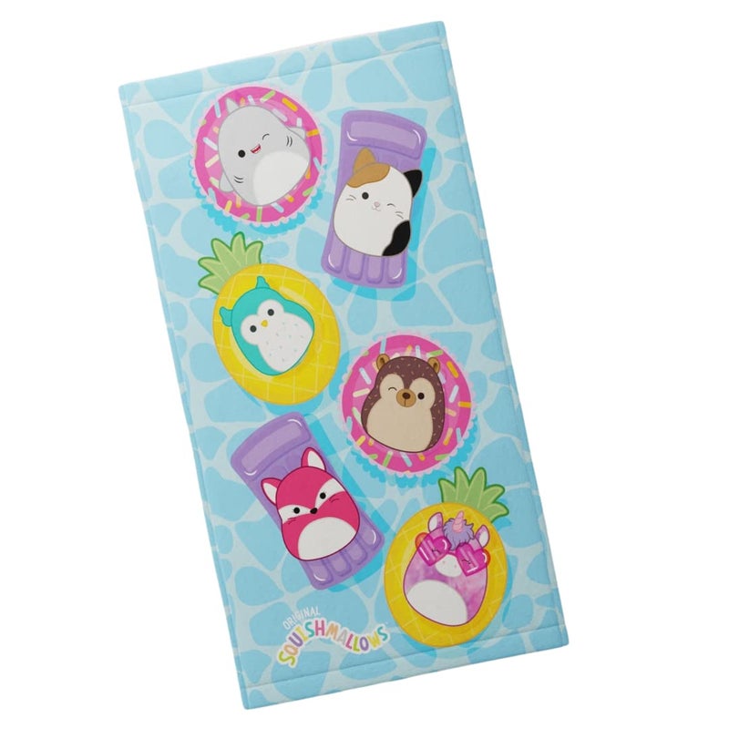 Franco Squishmallows Super Soft Cotton Bath/Pool/Beach Towel, 58 in x 28 in - Image 1