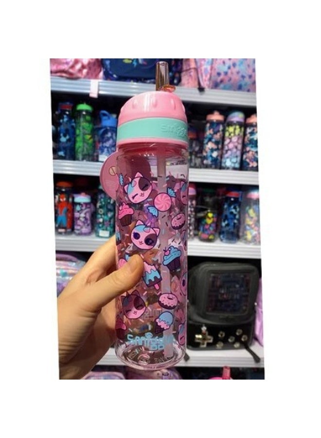 Smiggle Australia Kids Straw Cup - Large Capacity Portable Water Bottle