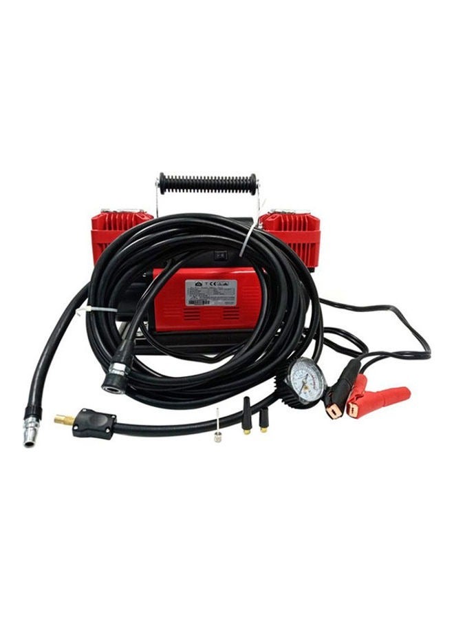 Safari Car Tire Air Inflator Professional Dual-Cylinder Air Compressor, 12V Power, 150 PSI Pressure, 300L/Min Capacity, Equipped with Air Pressure Gauge - Image 4