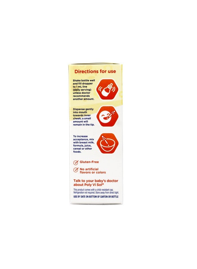 Enfamil Prenatals & Baby Vitamins Poly-Vi-Sol with Iron Multivitamin Supplement Drops for Infants and Toddlers, Fruit, 50 ml - Image 5