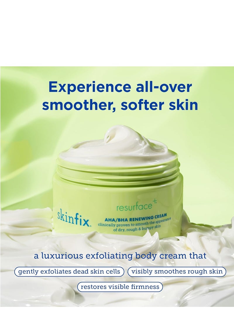 Skinfix Skinfix Resurface+ AHA/BHA Renewing Cream: Exfoliating Body Cream That Visibly Smooths Rough, Bumpy & Crepey Skin While Moisturizing With Shea Butter, Jojoba Oil & Glycerin, 10 Fl Oz  - Image 2