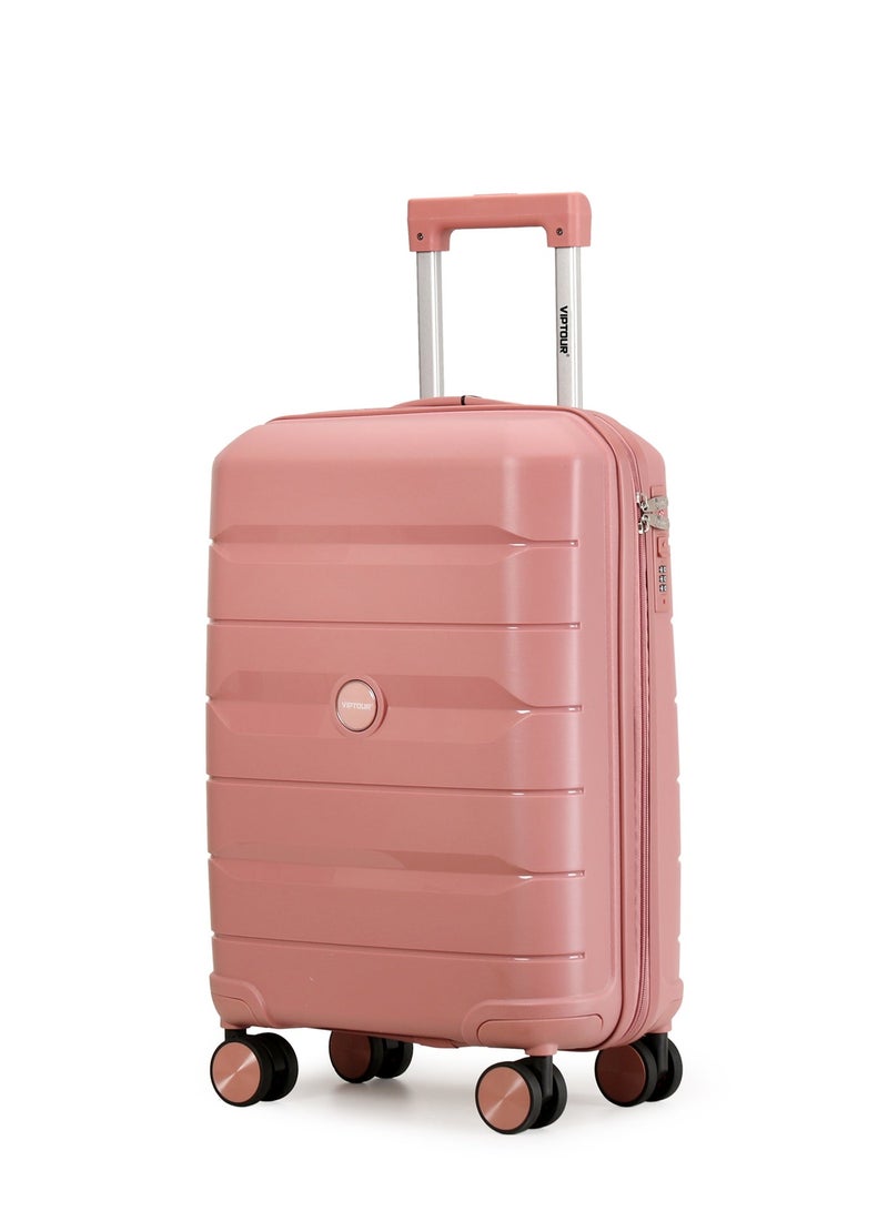 فيبتور حقيبة سفر صلبة من البولي بروبيلين - عجلات دوارة 360 درجة، قفل إدارة أمن النقل (TSA)، مقبض تلسكوبي - Image 1