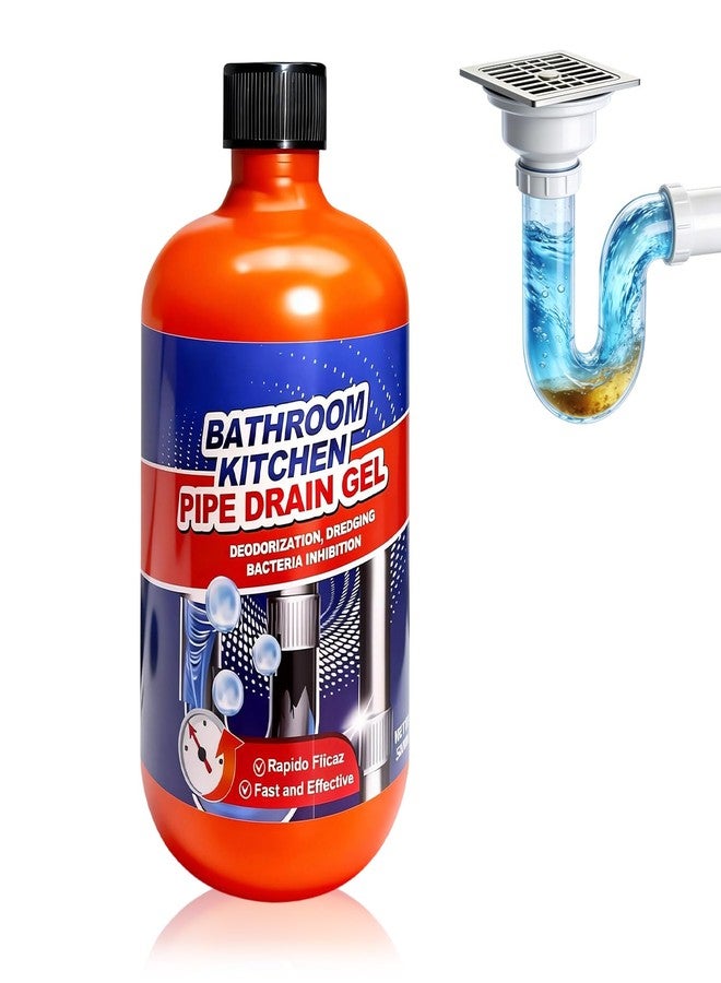KLIFE Drain Clog Remover, Liquid Plumber Drain Cleaner, Powerful Pipe Opener & Toilet Clog Remover and Cleaner for Shower Pipes, 500ml - Image 1
