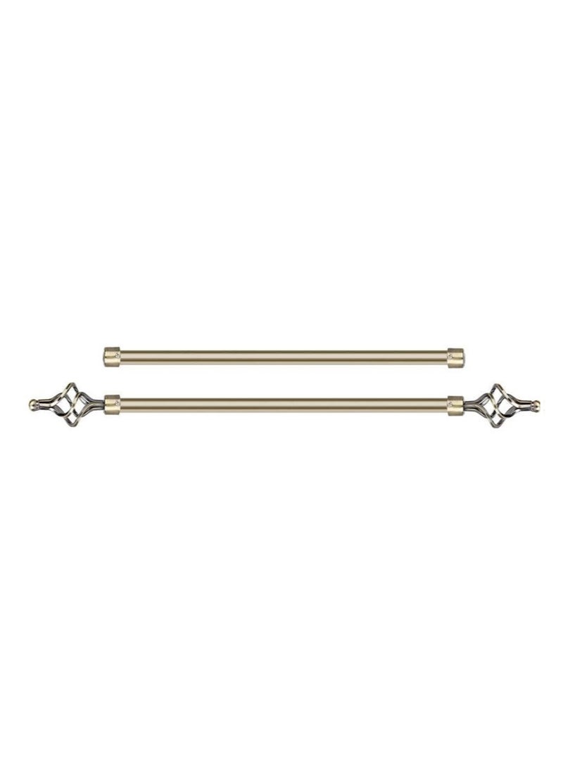 Extendable Double Curtain Rod Anti-Brass 100-200cm 2 Meter