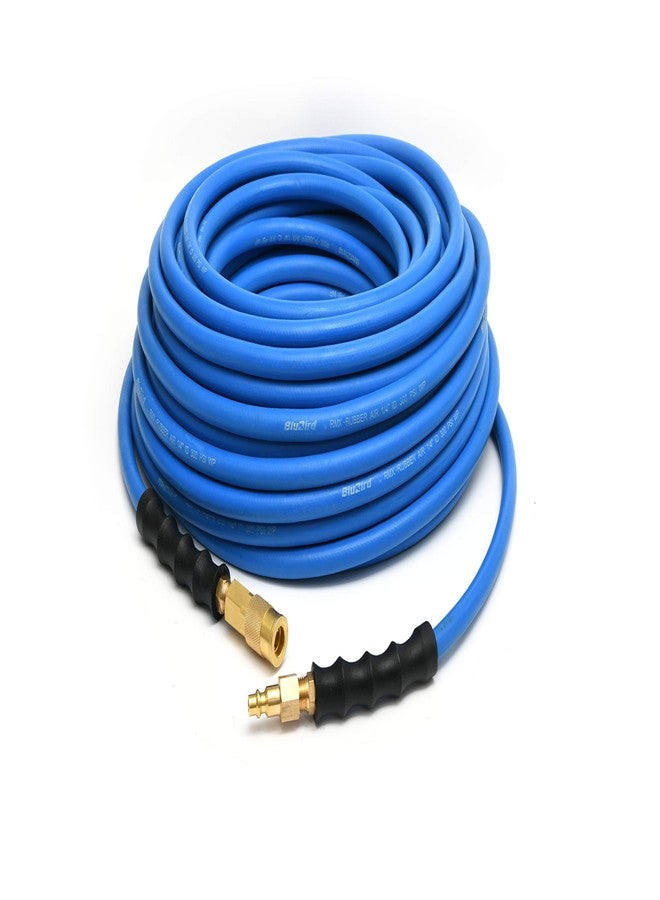 بلوبيرد خرطوم هواء مطاطي مرن وقوي من BluBird BB14100QC، أخف وزنًا وأقوى، مقاس 1/4 بوصة × 100 قدم، مزود بمقبس توصيل سريع I/M - ضغط 300 رطل/بوصة مربعة - مقاوم للزيوت والأشعة فوق البنفسجية في الطقس البارد - أطراف نحاسية - Image 3