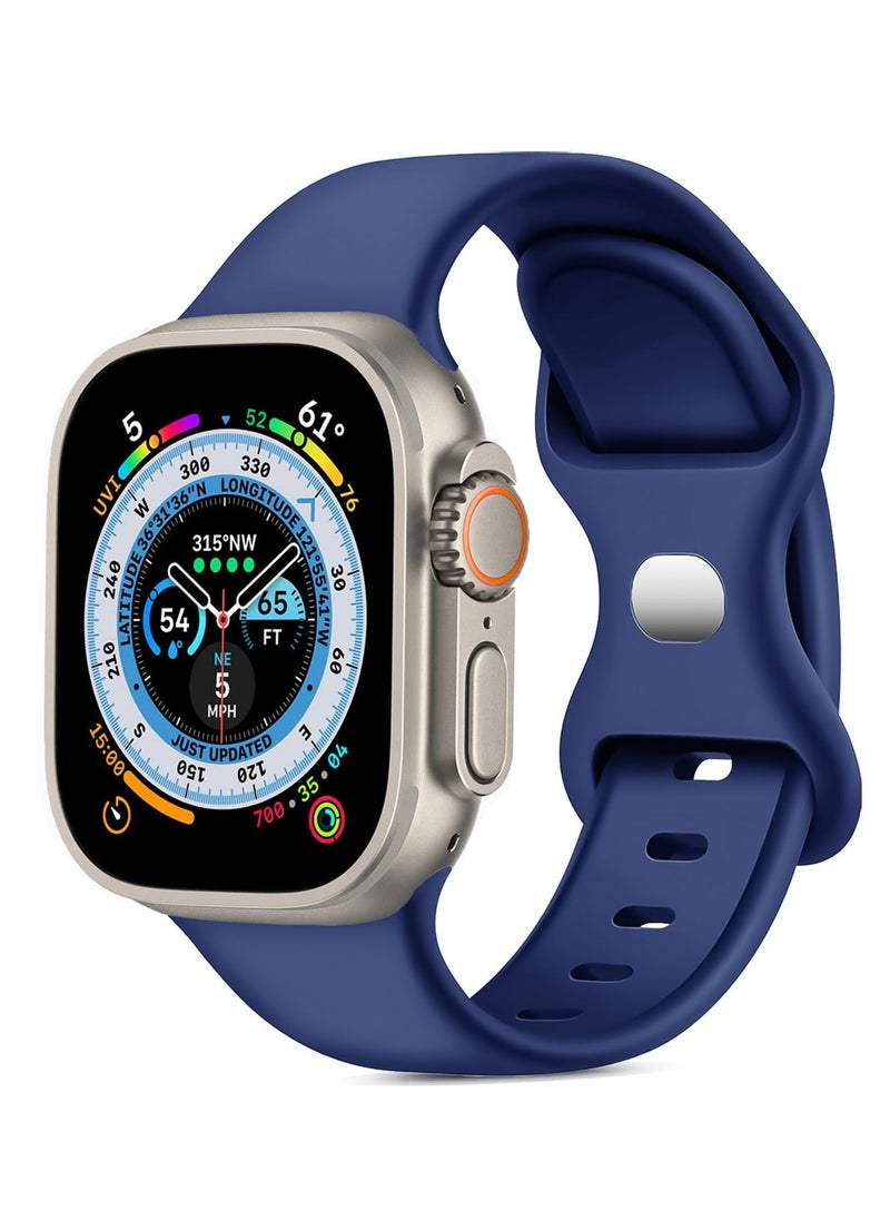 Generic - Band with Case For Apple Watch Ultra/Ultra 2 49mm,Adjustable Silicone Sport Wristband Replacement, Strap With Cover Built-in Glass Screen Protector for iWatch Ultra 49 mm - Image 1